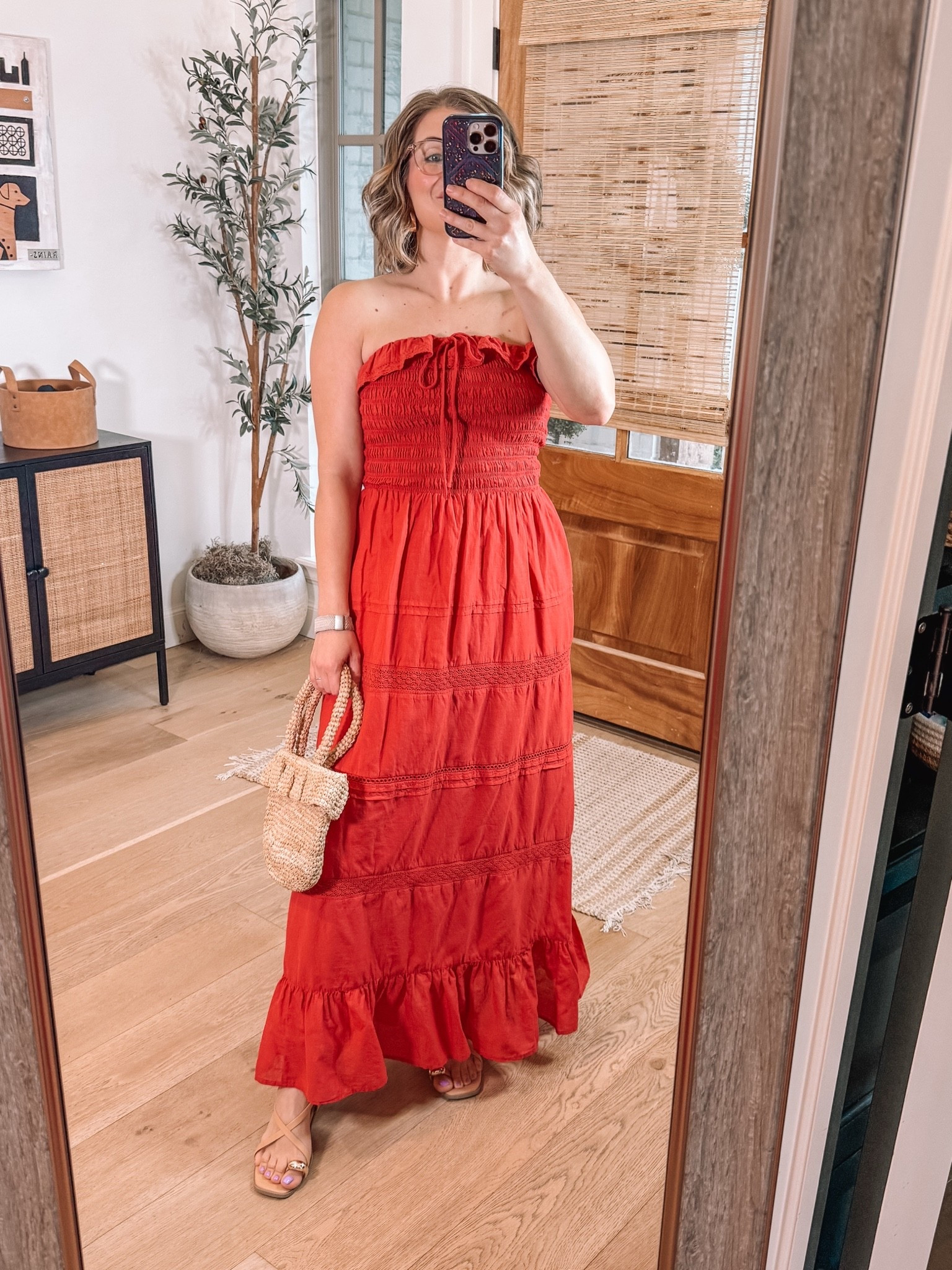 Smocked strapless dress from target!

#LTKSeasonal #LTKSaleAlert