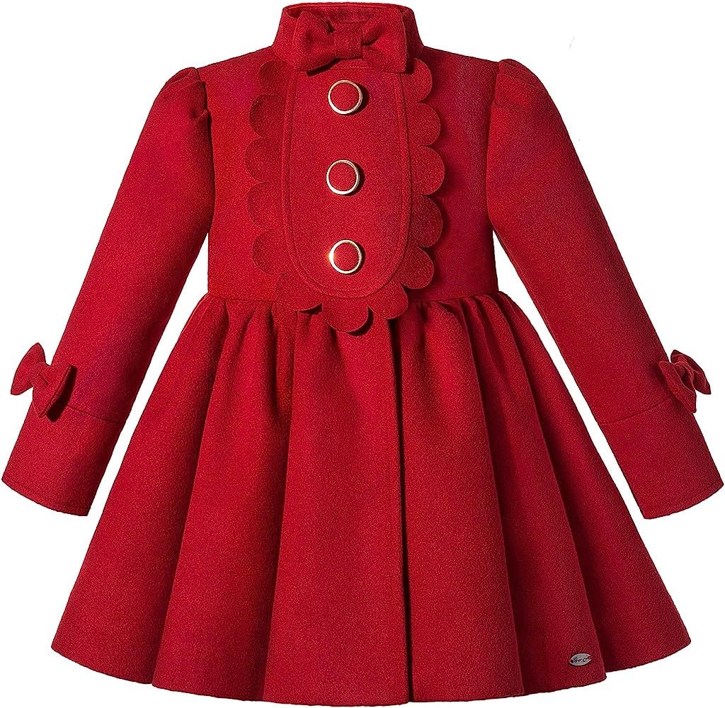 Pettigirl Little Girl Autumn Winter Navy Blue Fashion Jacket Coat Kids Vintage Warm Trench Outerw... | Amazon (US)
