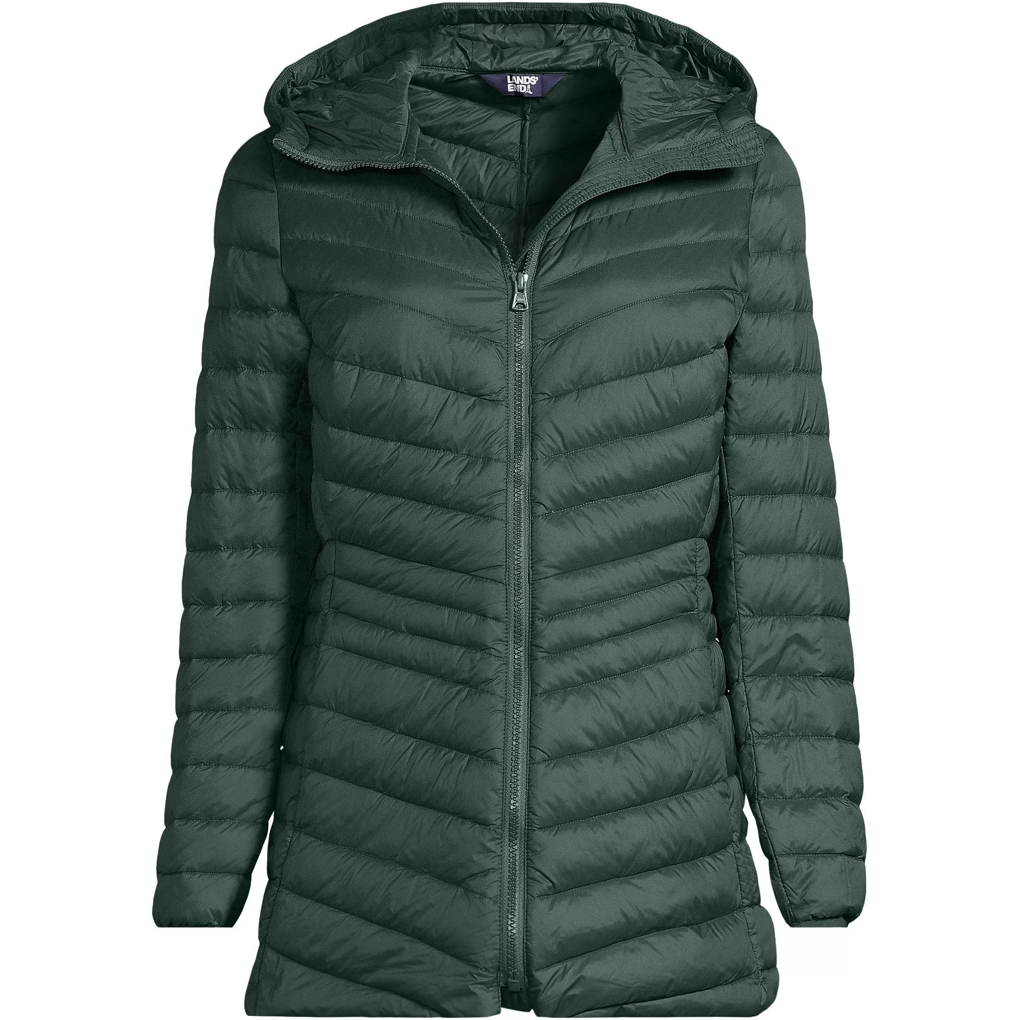 Wanderweight Packable Down Long Jacket | Lands' End (US)