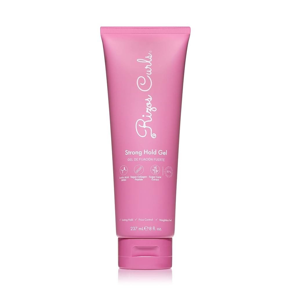Rizos Curls Strong Hold Gel - Long-Lasting, Flake-Free Gel for Curly, Coily, and Wavy Hair, Frizz... | Amazon (US)