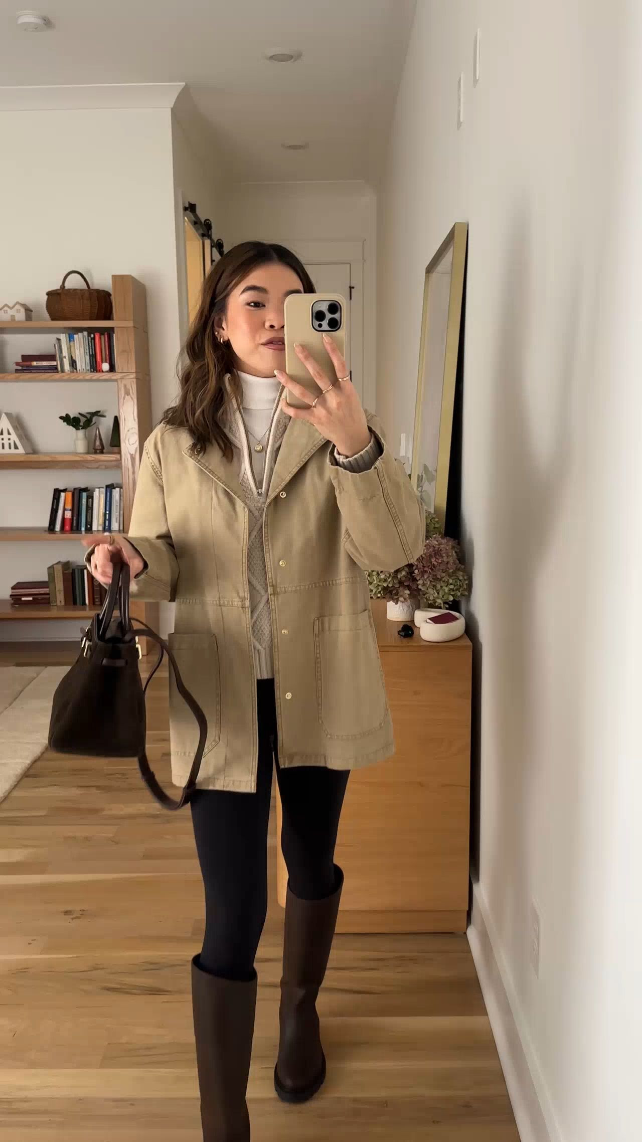 Sizing info: Long sleeve size XS, sweater size small, legging size 2 with 25” inseam, jacket XS! 
petite fashion, get dressed with me, outfit inspiration, ootd, nashville outfit, Nashville influencer, petite style, vacation style, casual outfits, mom style, petite pants, winter dress, winter outfit, winter pants, winter outfit inpso, winter outfit idea, winter top, winter style, winter sweater, cozy sweater, cold weather sweater, cold weather outfit, winter bag, winter purse, jacket, winter jacket, winter coat, barn jacket, warm coat, leggings, lululemon leggings, 
 

 

#LTKootd #LTKmomlife #LTKSeasonal