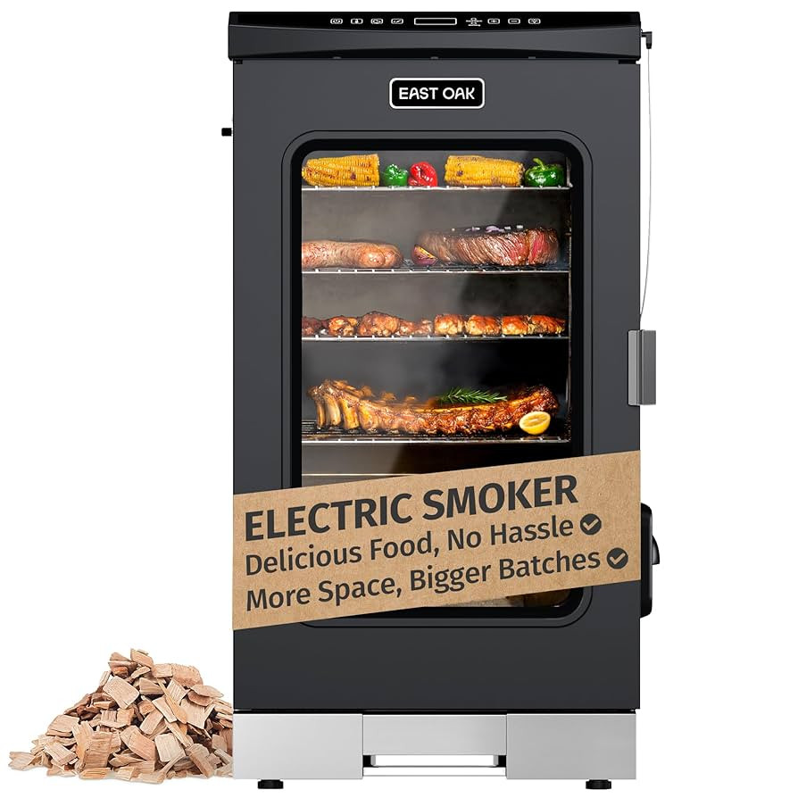 EAST OAK 30" Electric Smoker for Outdoors | Built-in Meat Probe & Up to 6× Longer Smokes on a Si... | Amazon (US)