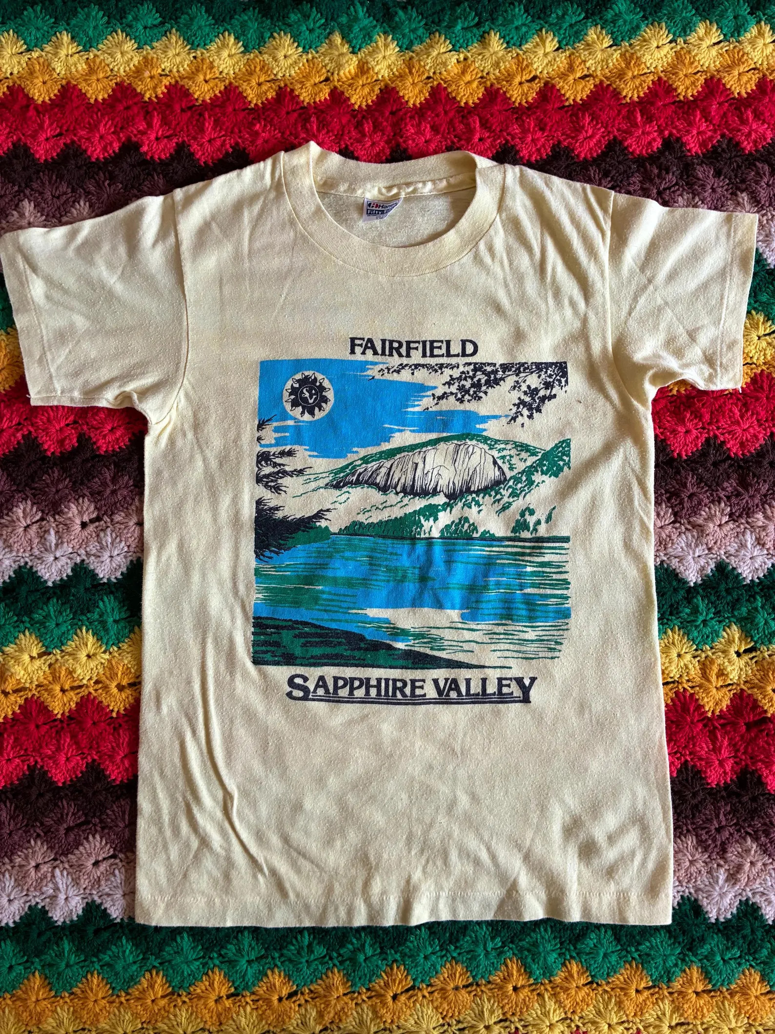 Vintage 80's Sapphire Valley Fairfield Blue Ridge Mountains Single Stitch T-Shirt XS S | Etsy (US)