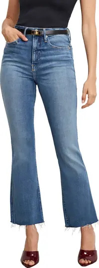 Good American Soft-Tech Good Standard Kick Flare Jeans | Nordstrom | Nordstrom