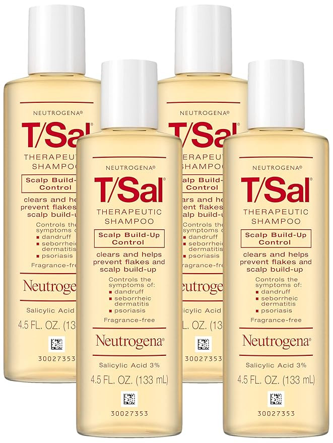 Neutrogena T/Sal Therapeutic Shampoo for Scalp Build-Up Control with Salicylic Acid, Scalp Treatm... | Amazon (US)
