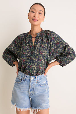 Midnight Renaissance Sawyer Blouse | Tuckernuck (US)