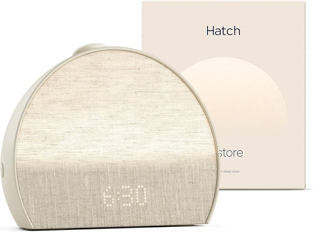 Hatch Restore 3 Sunrise Alarm Clock, Sound Machine, Smart Light (Putty) - White Noise, Screen-Fre... | Amazon (US)