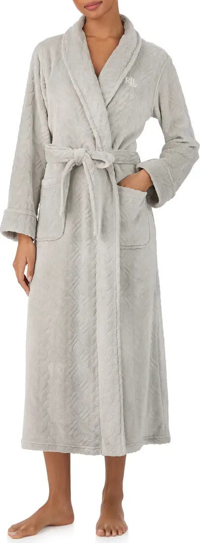 Fleece Monogram Robe | Nordstrom