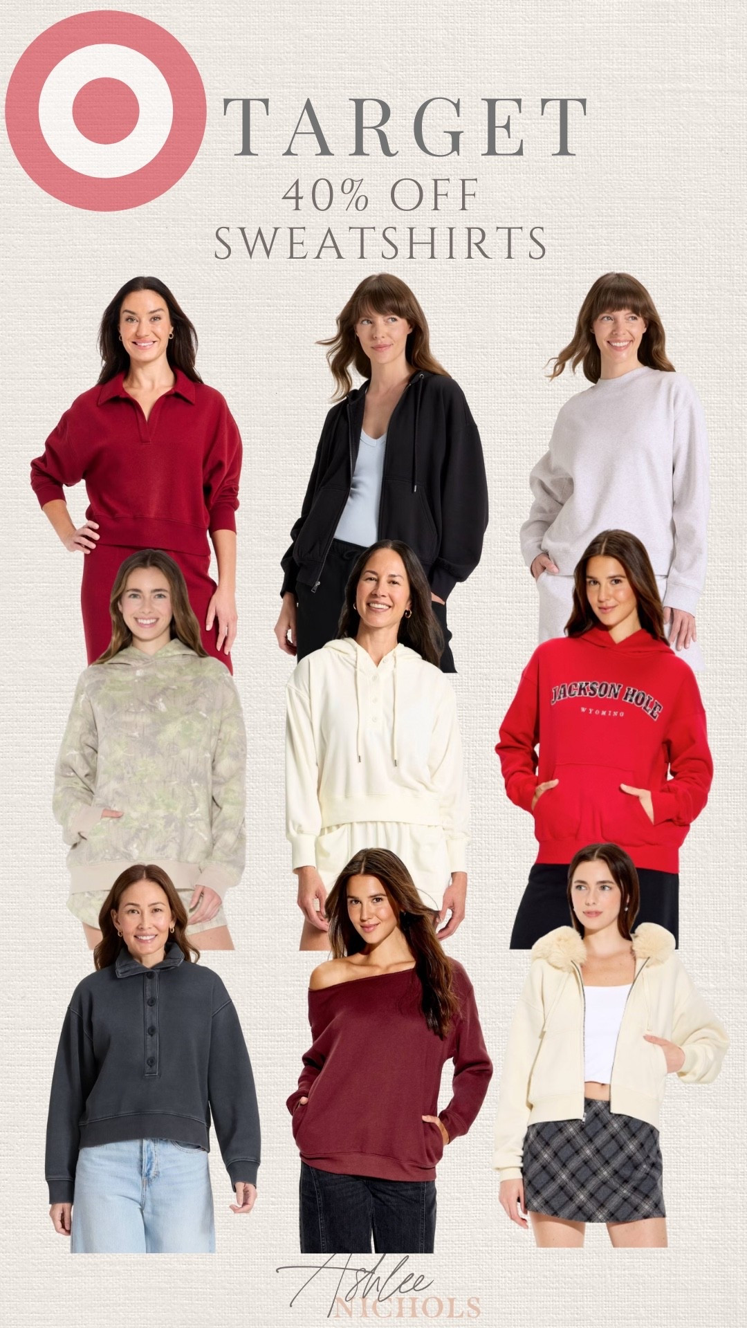 40% off Target sweatshirts!

Camo sweatshirt, pullover sweatshirt, zip up sweatshirt 

#LTKFindsUnder50 #LTKCyberWeek #LTKSaleAlert