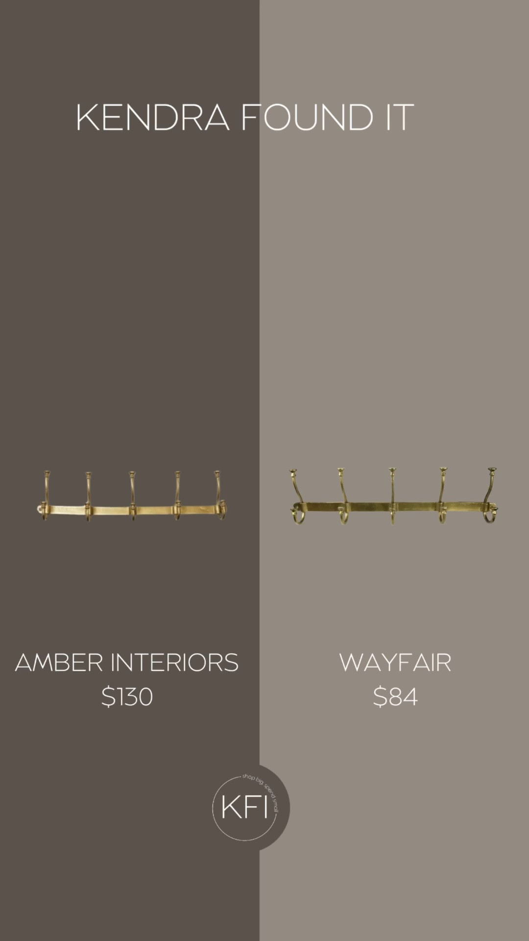 
Amber Interiors Wall Hook dupe? This gold Wayfair wall hook has the same antique vibe and would look gorgeous by the front door, in a mudroom or even bathroom for towels. It’s chic, functional, and a fraction of the price — the perfect way to get that elevated Amber Interiors aesthetic without spending over $100.

There’s also a smaller version, which I’m linking to here also ❤️  

#LTKSaleAlert #LTKHome