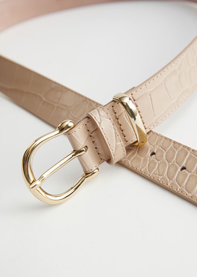 Croco Leather Belt | & Other Stories US