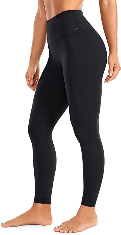CRZ YOGA Light-Fleece Warm Leggings for Women 25''/28'' - Thick Brushed Pants High Waisted Workout L | Amazon (US)
