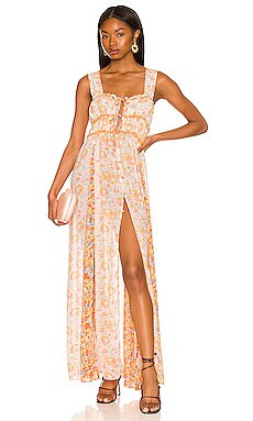 Free People Dance with Me Maxi in Ivory Combo from Revolve.com | Revolve Clothing (Global)