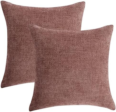 Anickal Pillow Covers 20x20 Inch Set of 2 Decorative Throw Pillow Covers Square Accent Cushion Case  | Amazon (US)