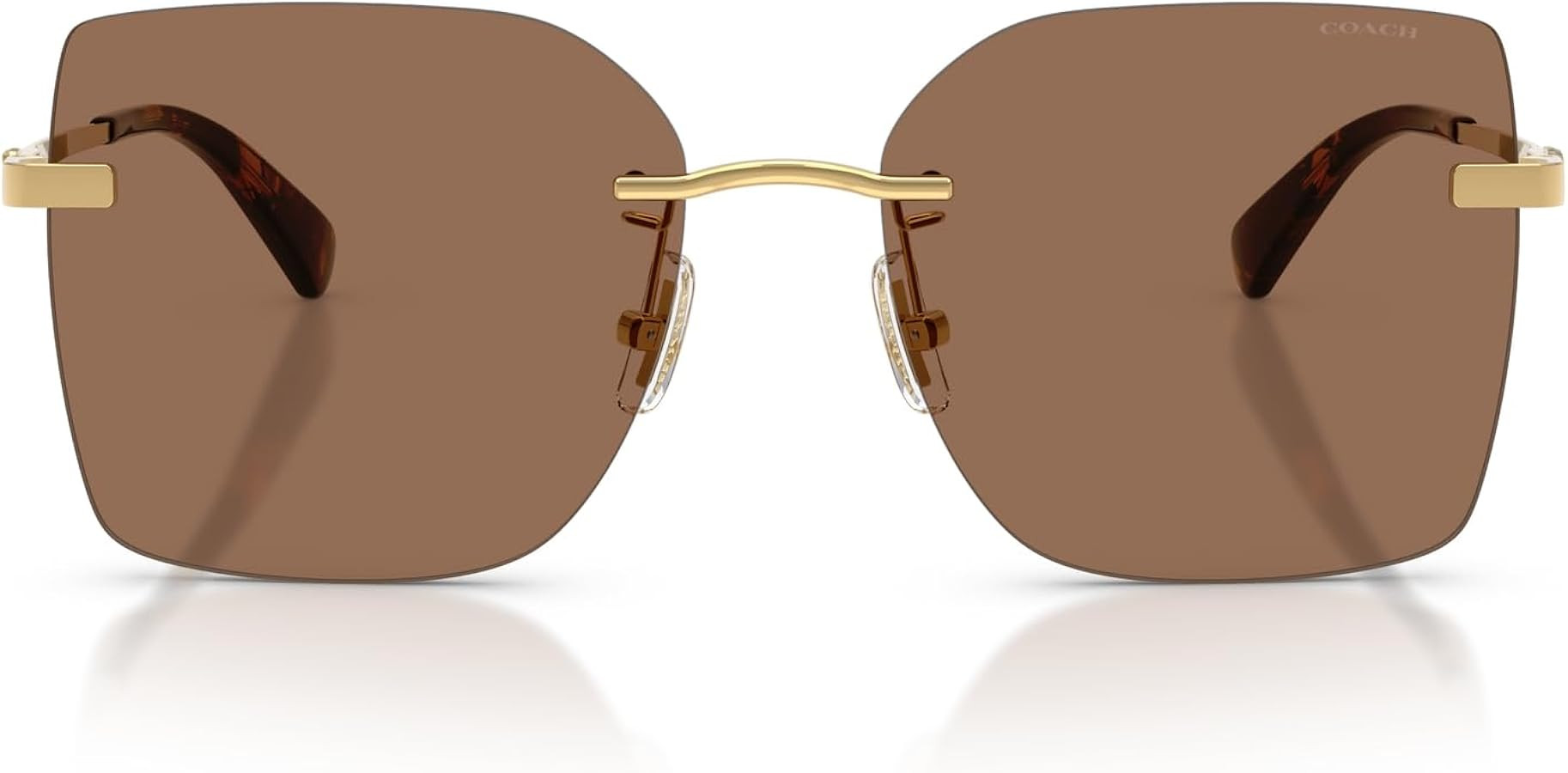 Coach womens Hc7193d Low Bridge Fit Square Sunglasses | Amazon (US)