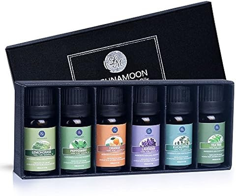 Lagunamoon Essential Oils Top 6 Gift Set  Pure Essential Oils for Diffuser, Humidifier, Massage, ... | Amazon (US)