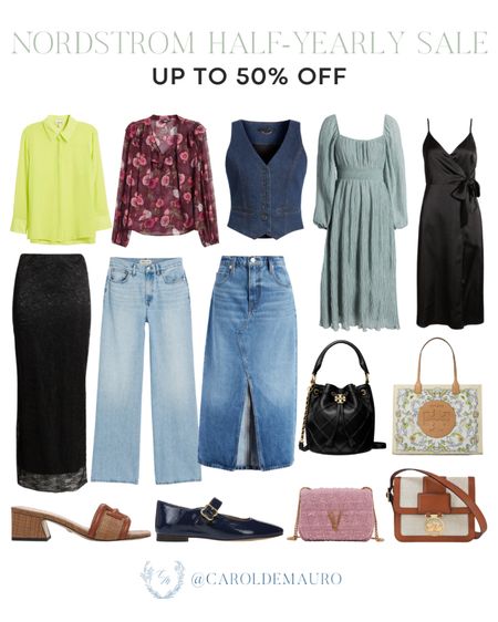Don't miss out on grabbing these fashion pieces during Nordstrom's Half-Yearly sale for up to 50% off: stylish tops, denim jeans & skirt, dresses, and more! Perfect for a summer season wardrobe refresh!
#transitionalstyle #springfinds #capsulewardrobe #fashionfinds

#LTKShoeCrush #LTKStyleTip #LTKSeasonal