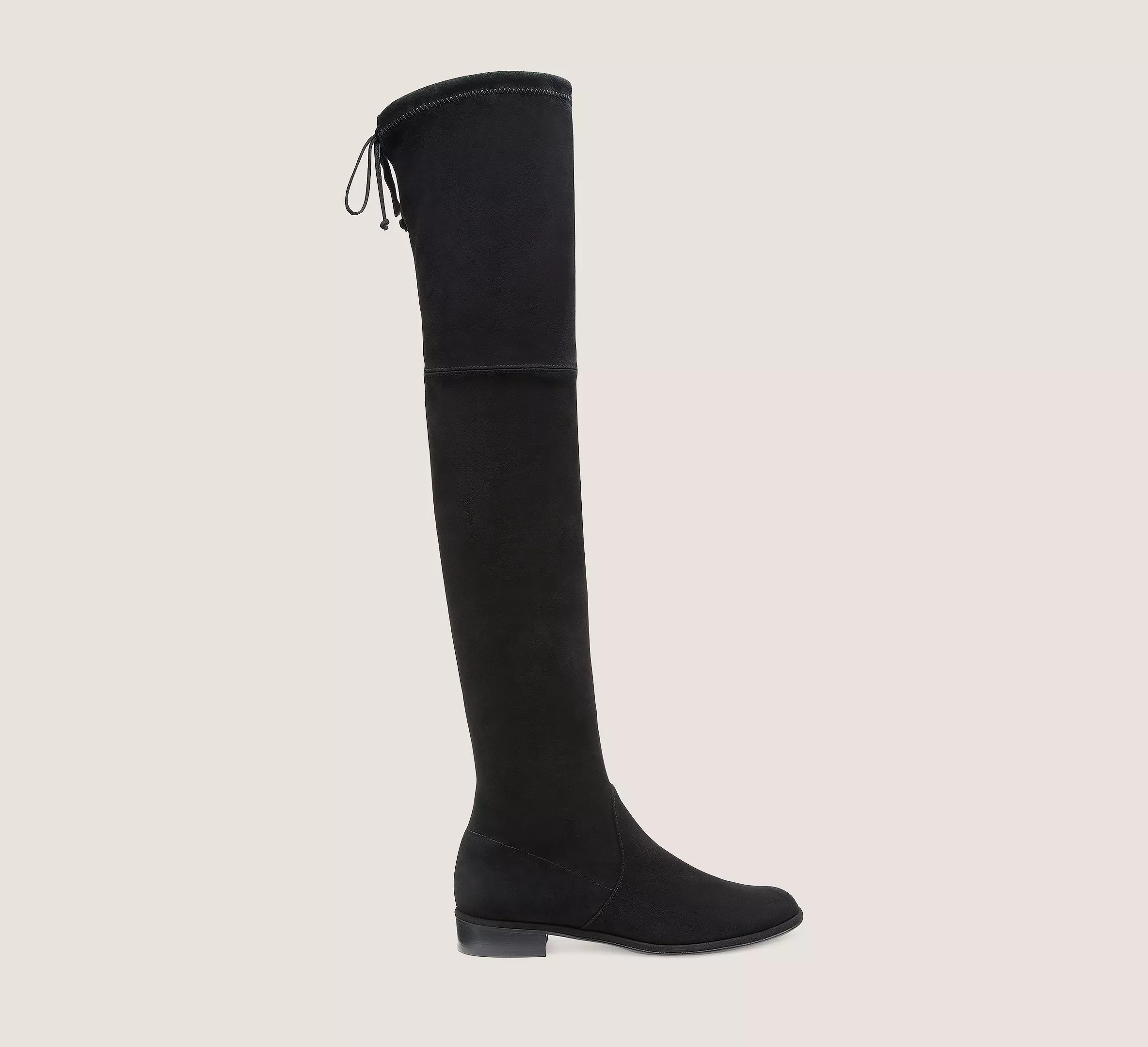 Stuart Weitzman Lowland Over-The-Knee Boot, Black Stretch Suede, Size: 9.5 Medium | Stuart Weitzman (US)