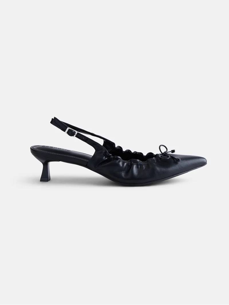 Scenario Women's Scrunch Slingback Heels | Walmart (US)