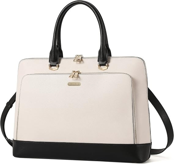 CLUCI Leather Briefcase for Women 15.6 Inch Laptop Business Computer Ladies Stylish Work Handbags... | Amazon (US)