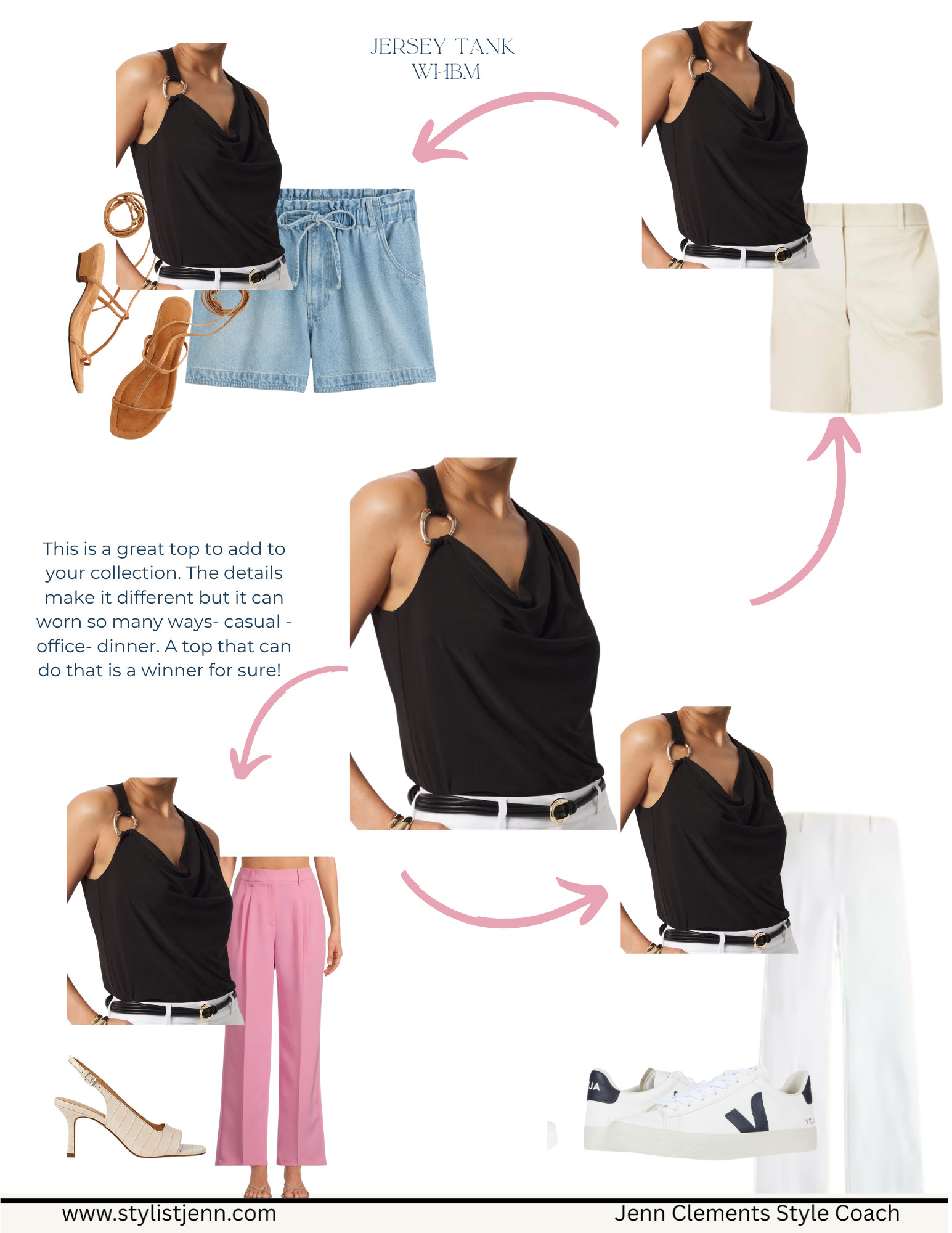 The tank that goes everywhere. This WHBM jersey tank has just enough detail to elevate your look without overcomplicating things. I styled it 4 ways — with shorts, trousers, and denim. It’s the MVP of this week’s Friday 5.

 

 #LTKOver40 #LTKStyleTip #LTKWorkwear