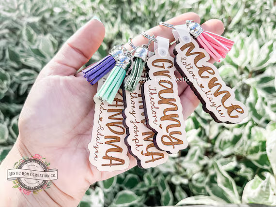 Personalized Grandma Keychain  Grandchildren Name Keychain | Etsy | Etsy (US)