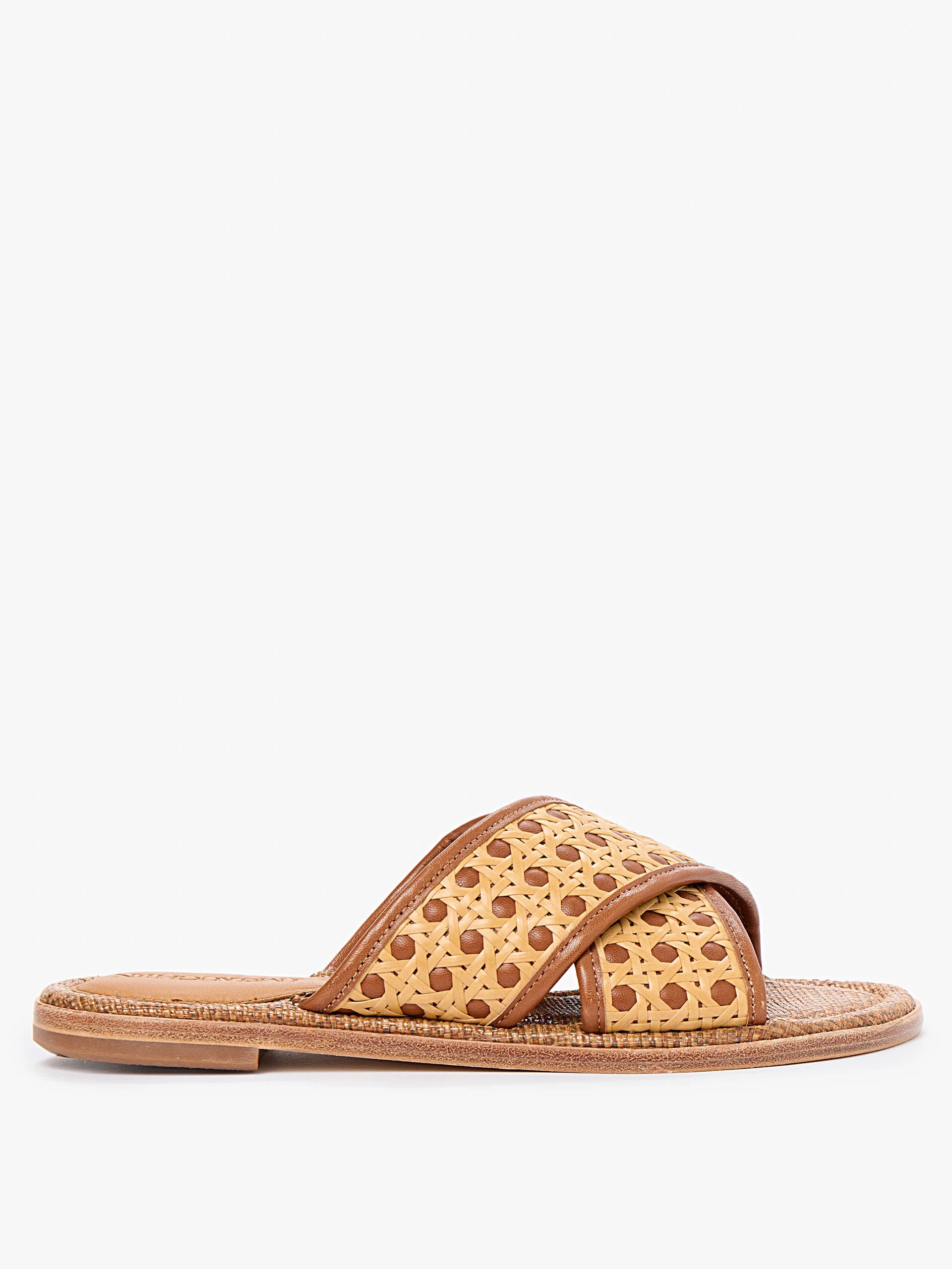 Usha Leather & Raffia Sandals | J.McLaughlin
