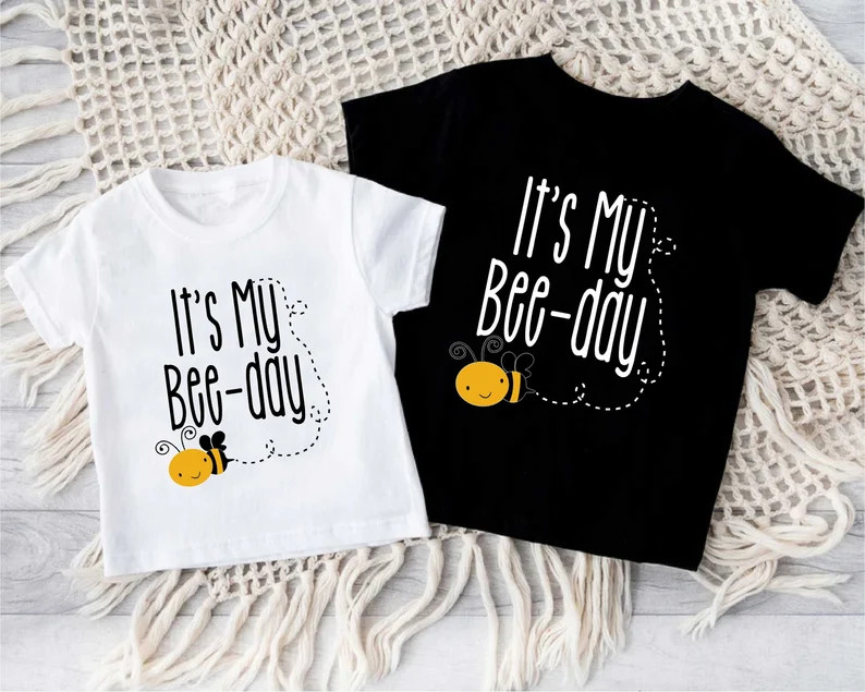 It's My Bee Day Shirt For Kids,Bee Birthday Toddler Shirt,Kids Birthday Gift,Cute Bee Day Shirt,B... | Etsy (US)