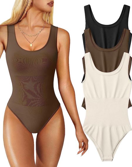 OQQ Women's 3 Piece Bodysuits Sexy Sleeveless Round Neck Shapewear Tank Tops Bodysuits

amazon find, must have, summer women, tops, vacation outfit, concert outfits 

#LTKFind #LTKstyletip #LTKU