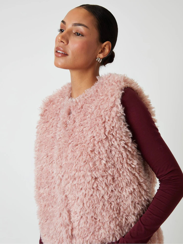 Kopen  Roze - Threadbare Faux Fur Gilet van Next Nederland | Next EU