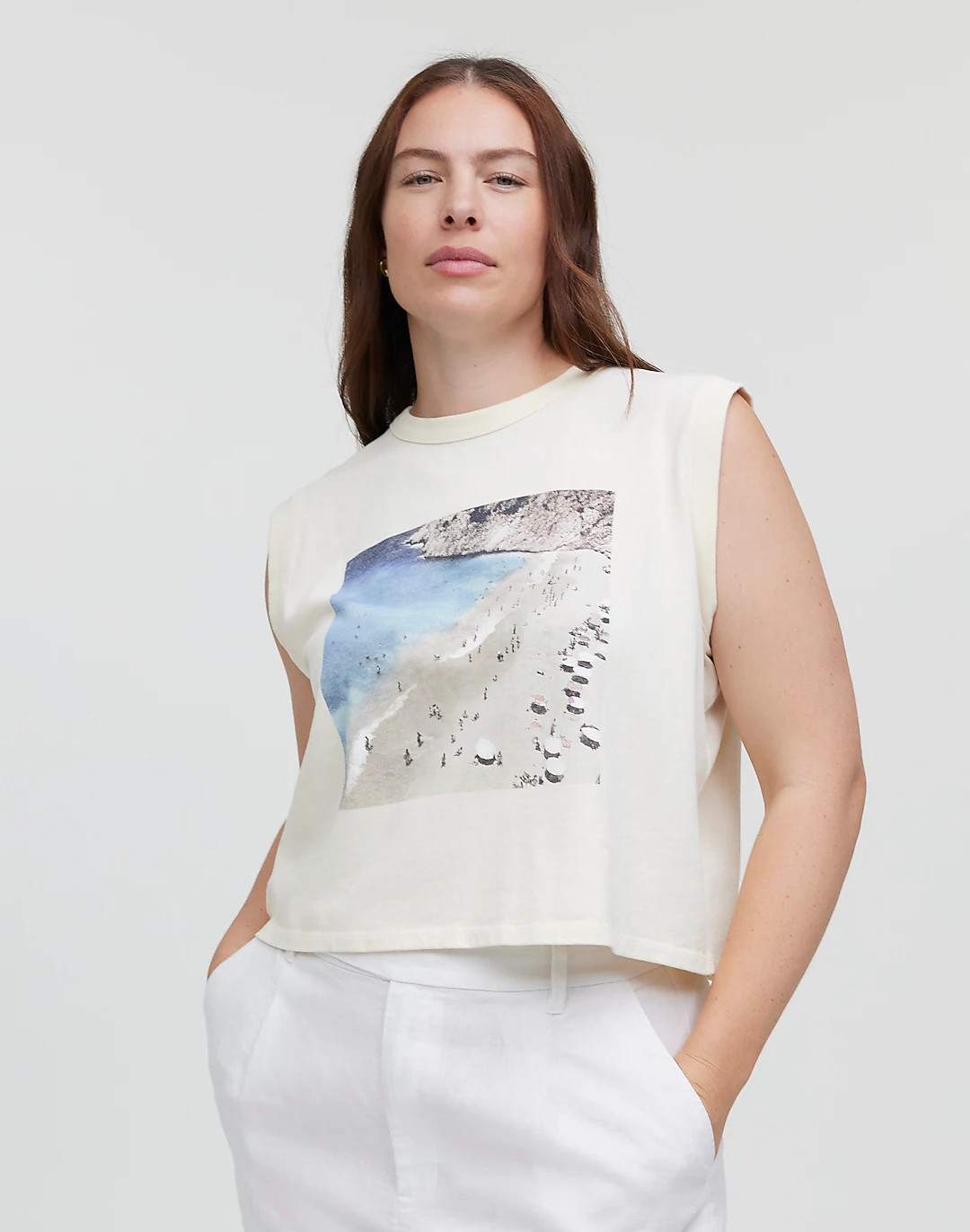 Graphic Crewneck Muscle Tee | Madewell
