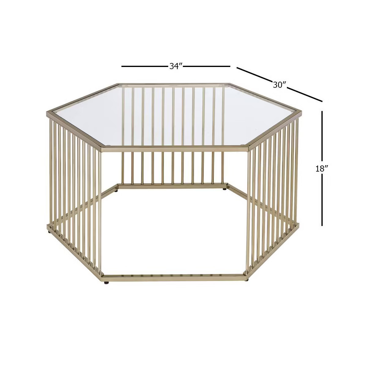 Coffee Table Brass - Acme Furniture | Target