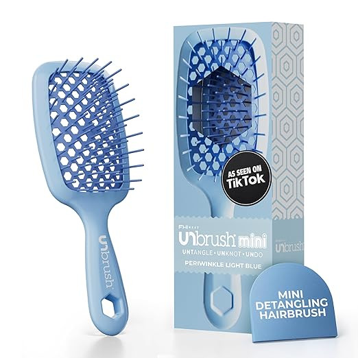 FHI Heat UNbrush Mini Detangler Brush for Pain-Free Brushing on All Wet or Dry Hair Types — Dur... | Amazon (US)