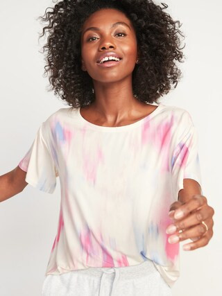 Loose Sunday Sleep Ultra-Soft Pajama Top for Women | Old Navy (US)