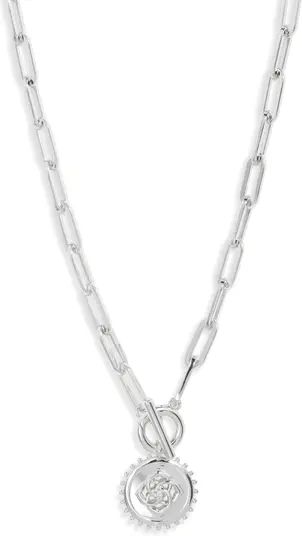 Brielle Medallion Toggle Necklace | Nordstrom