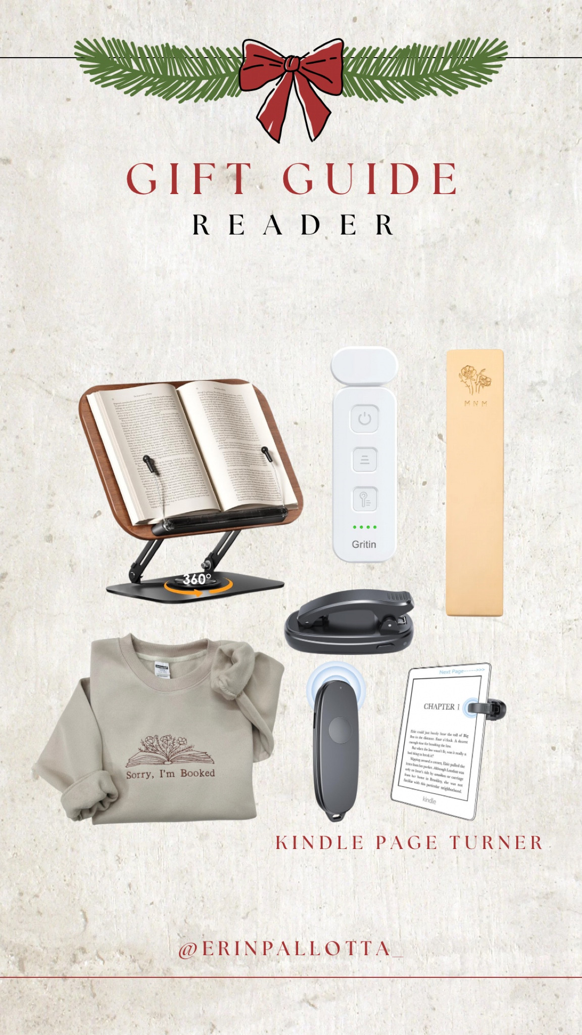 Gifts for any reader, the BookTok girlies, & the cozy girlies. The bookmark can be personalized and the Kindle automatic page turner is such a fun idea!

#LTKGiftGuide #LTKHoliday #LTKCyberWeek