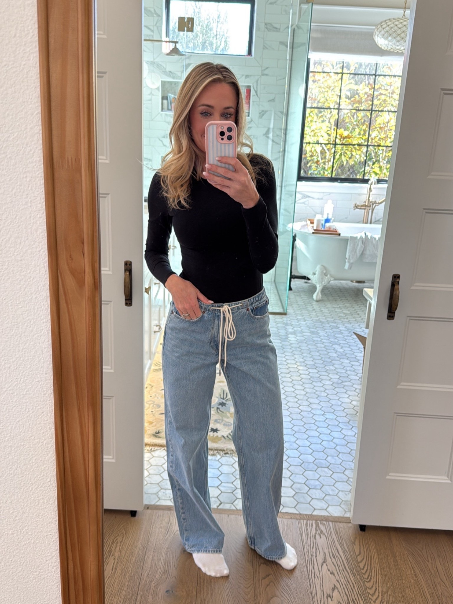 The cutest coziest jeans 

#LTKSpringSale #LTKmomlife #LTKootd