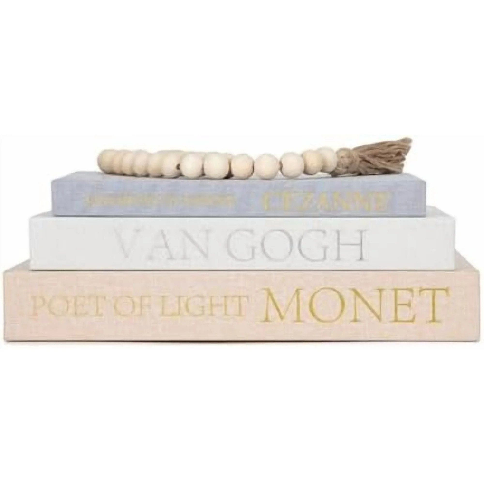 Decorative Books for Coffee Table Decor – Faux Book Storage Box Set for Home Shelves, Linen Fab... | Walmart (US)