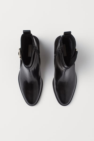 Ankleboots aus Leder | H&M (DE, AT, CH, NL, FI)