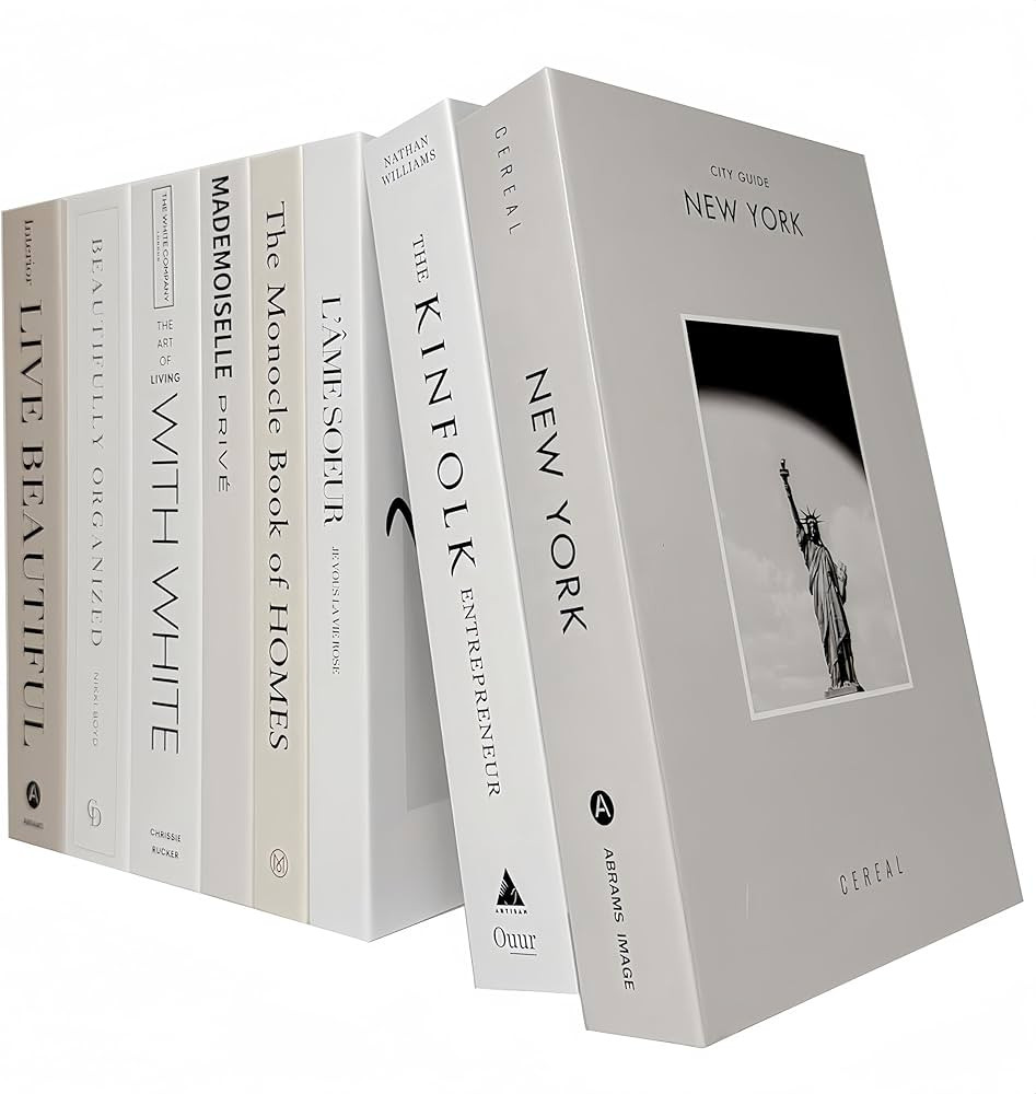 8 Pack Decorative Books, Ediactcyl Decoration Faux Books for Hardcover Home Decor | Fake Book Sta... | Amazon (US)