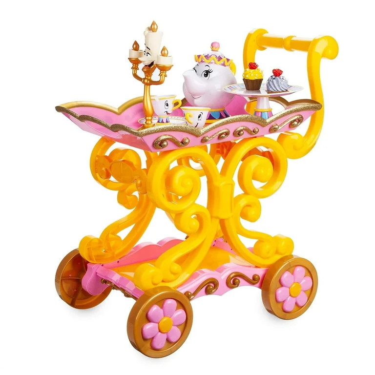 Disney Beauty and The Beast ''Be Our Guest'' Singing Tea Cart Play Set | Walmart (US)