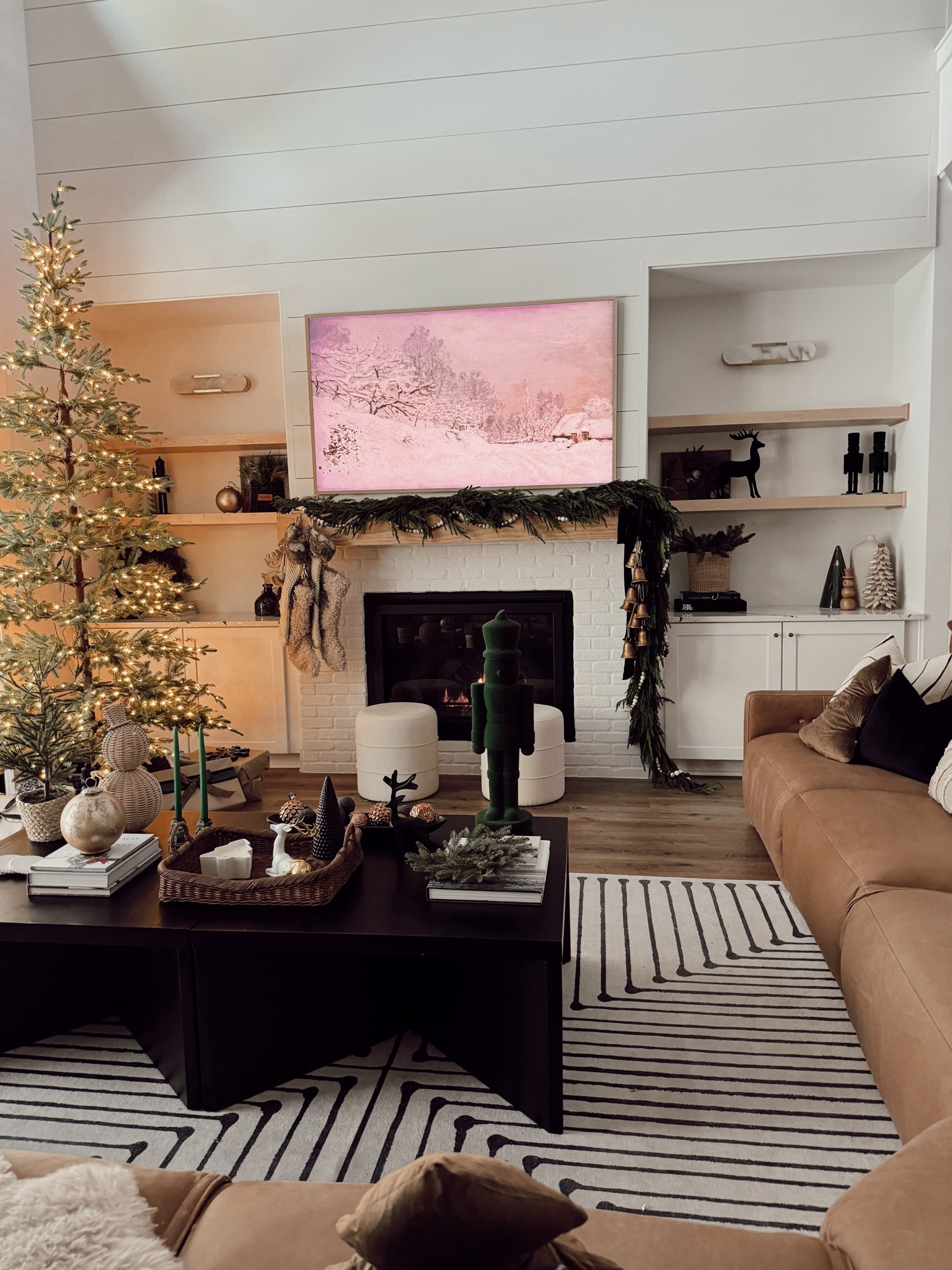 Our cozy simple living room decor! 

Shop my favorite pieces here! 

#homedecor #christmas #cozy 

#LTKHoliday #LTKhome #LTKSeasonal