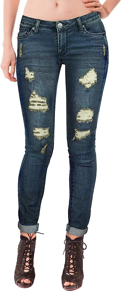 Hybrid & Co. Women's Butt Lift Super Comfy Stretch Denim Skinny Yoga Jeans | Amazon (US)
