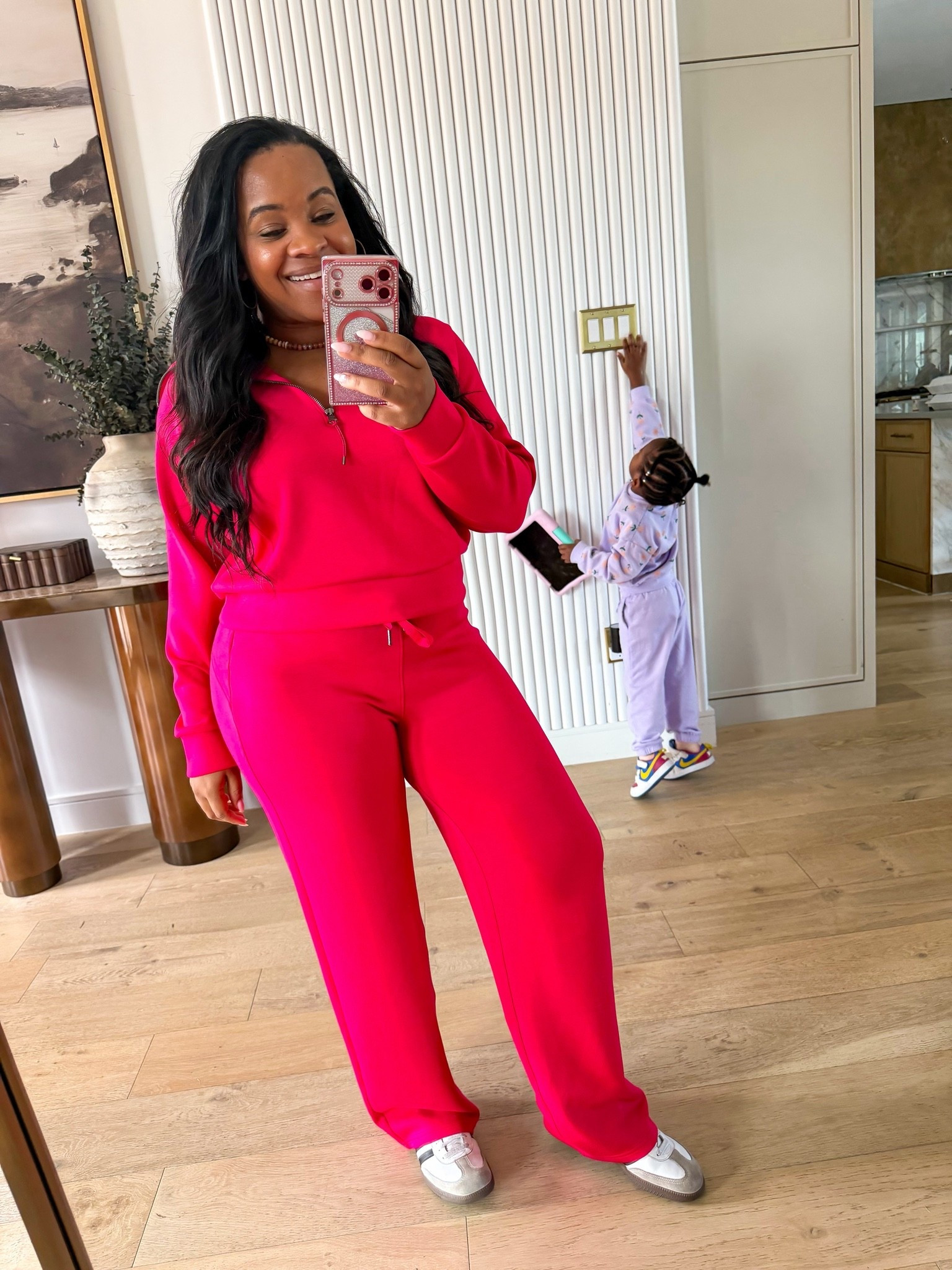 The fuschia Spanx air essentials is $34 each! Use code extra30

#LTKMidsize #LTKSaleAlert #LTKTravel