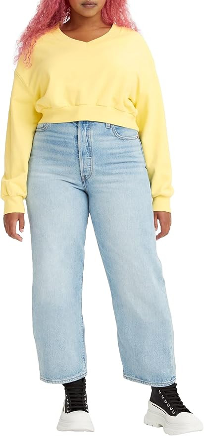Levi's Women's Ribcage Straight Ankle Jeans | Amazon (UK)