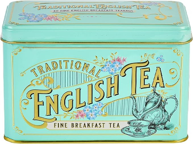 New English Teas Vintage Victorian Tea Tin with 40 English Breakfast Tea Bags | Amazon (UK)