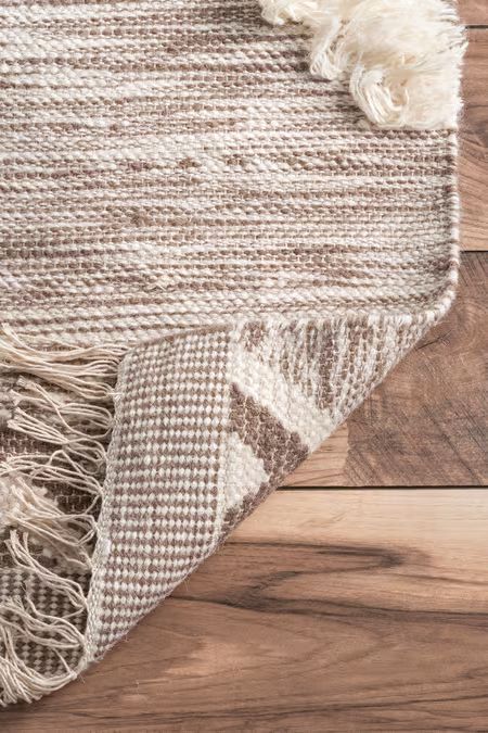 Beige Shaggy Moroccan Lattice Fringe 2' x 3' Area Rug | Rugs USA