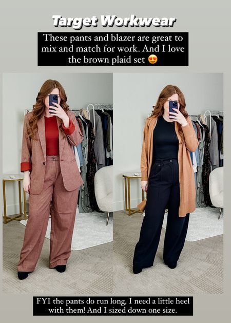 Loving these fall finds from Target. Perfect for work! 

Sized down two in blazer. And pants sized down one. 

#LTKSeasonal #LTKworkwear #LTKstyletip
