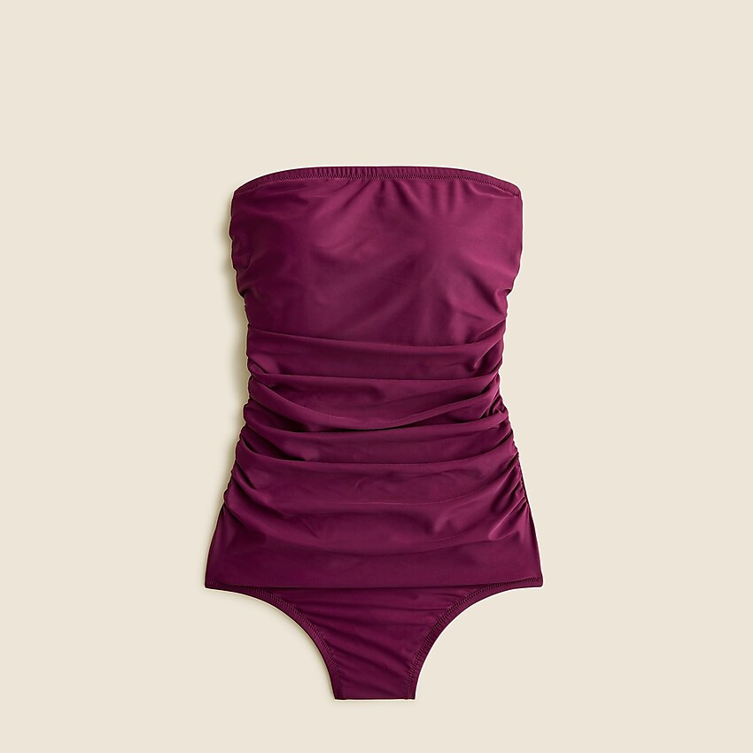 Ruched bandeau one-piece | J. Crew US