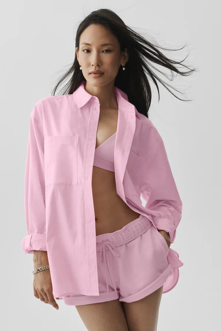 Cotton Real Deal Button Up Long Sleeve | Alo Yoga